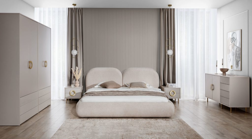 Łóżko tapicerowane Nubo. Producent New Elegance